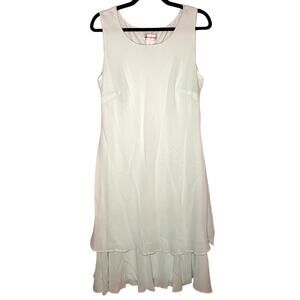 Dapper & Damons - Light Mint Green Layered - Midi Dress